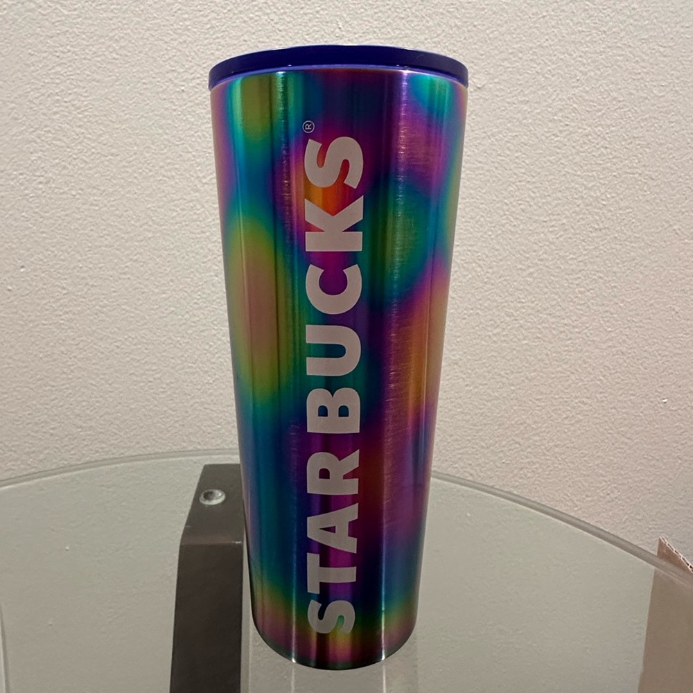 Starbucks Oil Slick Rainbow Stainless Steel Tumbler Cup 2023